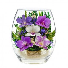 "NaturalFlowers" Арт:EHO3 цветы в стекле